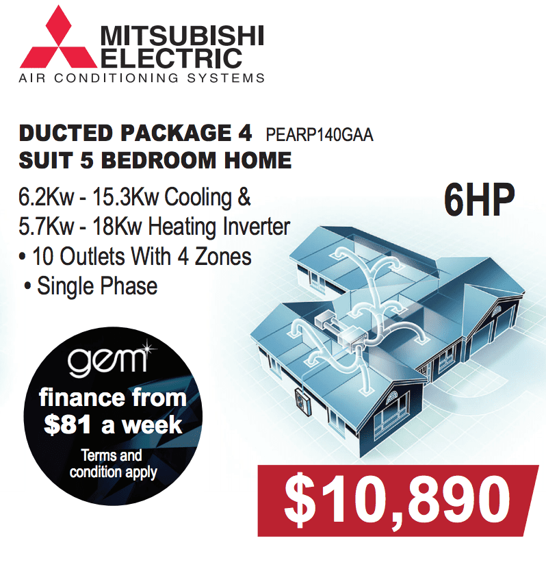 Mitsubishi Electric Ducted Air Conditioning Deals Newcastle NewAge